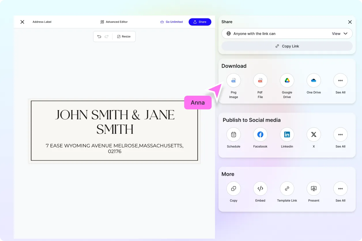 Free AI Address Label Generator, Free Address Label Maker Online